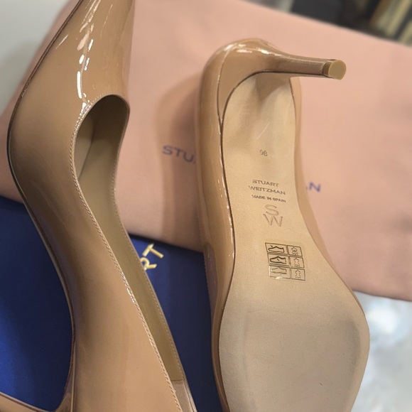Stuart Weitzman Adobe Patent Leather Heels - Picture 6 of 6